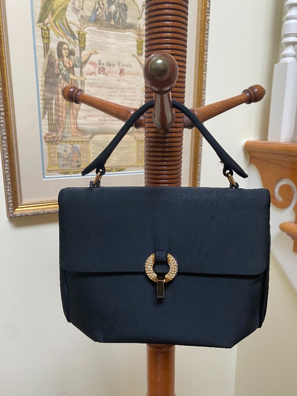 Vintage 1950's Bienen-Davis Black Purse